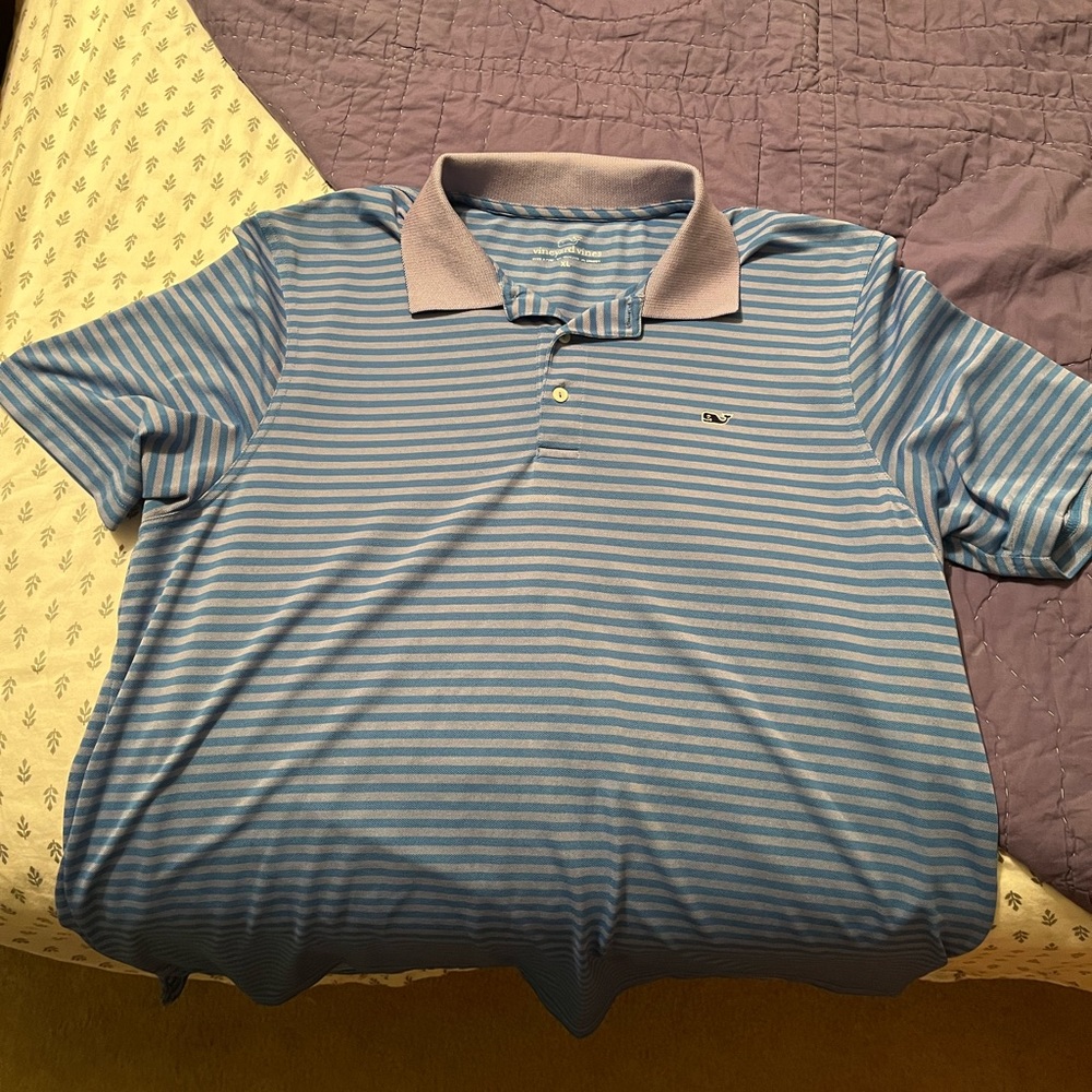 Large Blue & Purple Vinyard Vines Polo
